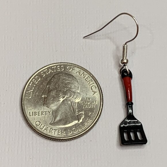 Spatula Earring, Cooking Earring, Chef Earring, Funny Food Earring, Gift Idea - Picture 4 of 4